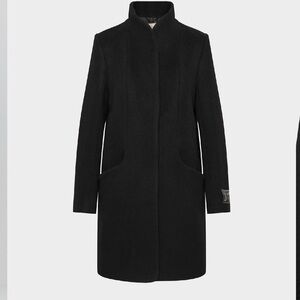 Aritzia Wilfred dark green wool cashmere coat